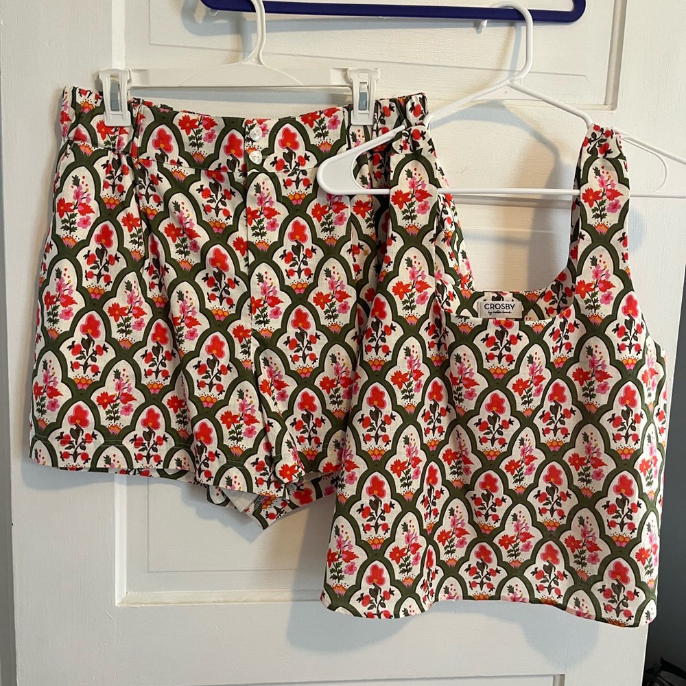 CROSBY by Mollie Burch Vibrant Floral Matching Set (tank/shorts)